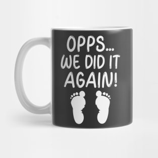 Pregnancy announcement mom dad baby coming Mug